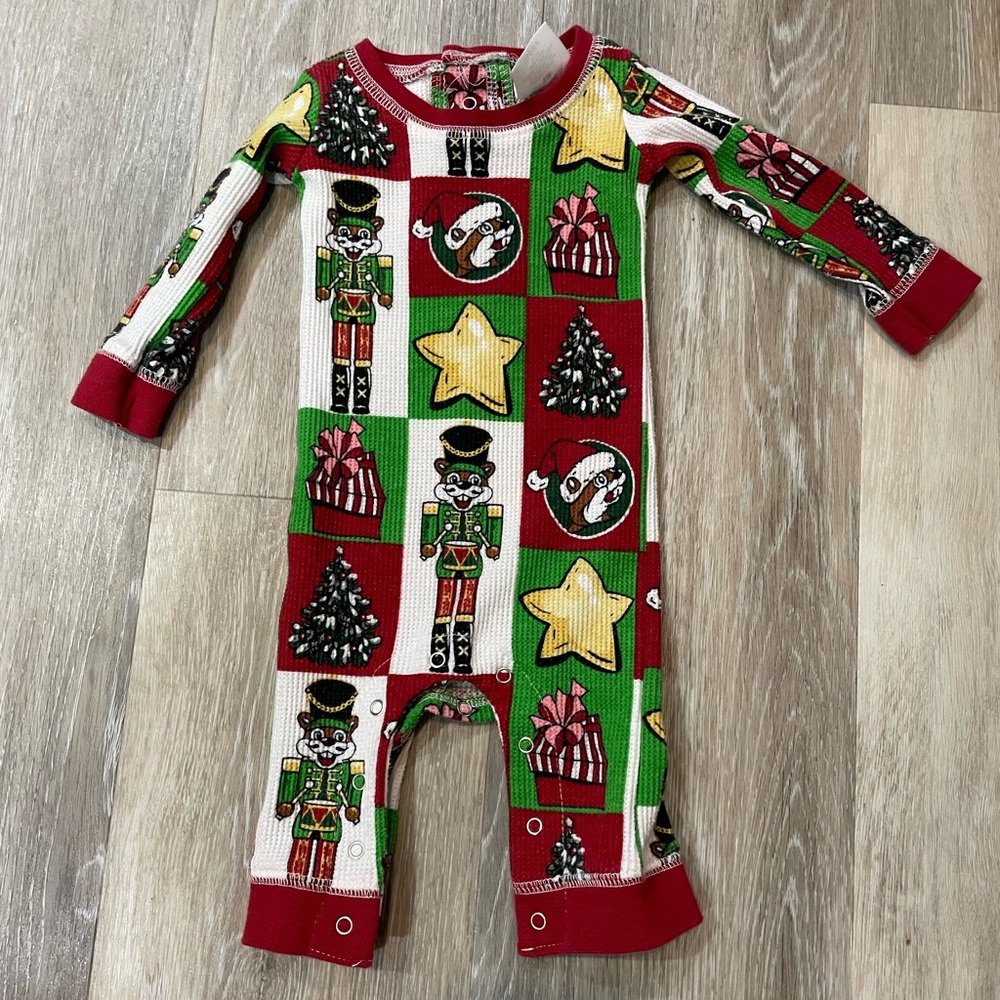 Bucee’s Christmas Holiday Pajamas size 3-6 months Nutcrackers